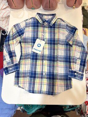 Mayoral Striped Linen Shirt